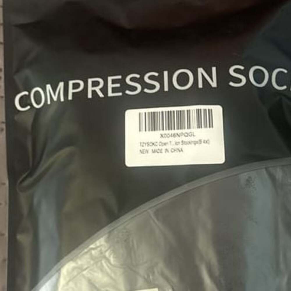 Open toe Compression Socks 4XL - New in Packaging